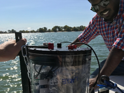 Water research on the lake