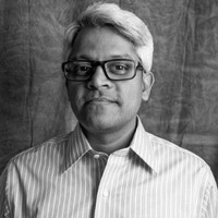 Nigamanth Sridhar black and white headshot